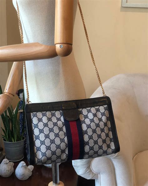 gucci sherry supreme monogram|Authentic Gucci GG Supreme Navy Monogram Crossbody Sherry .